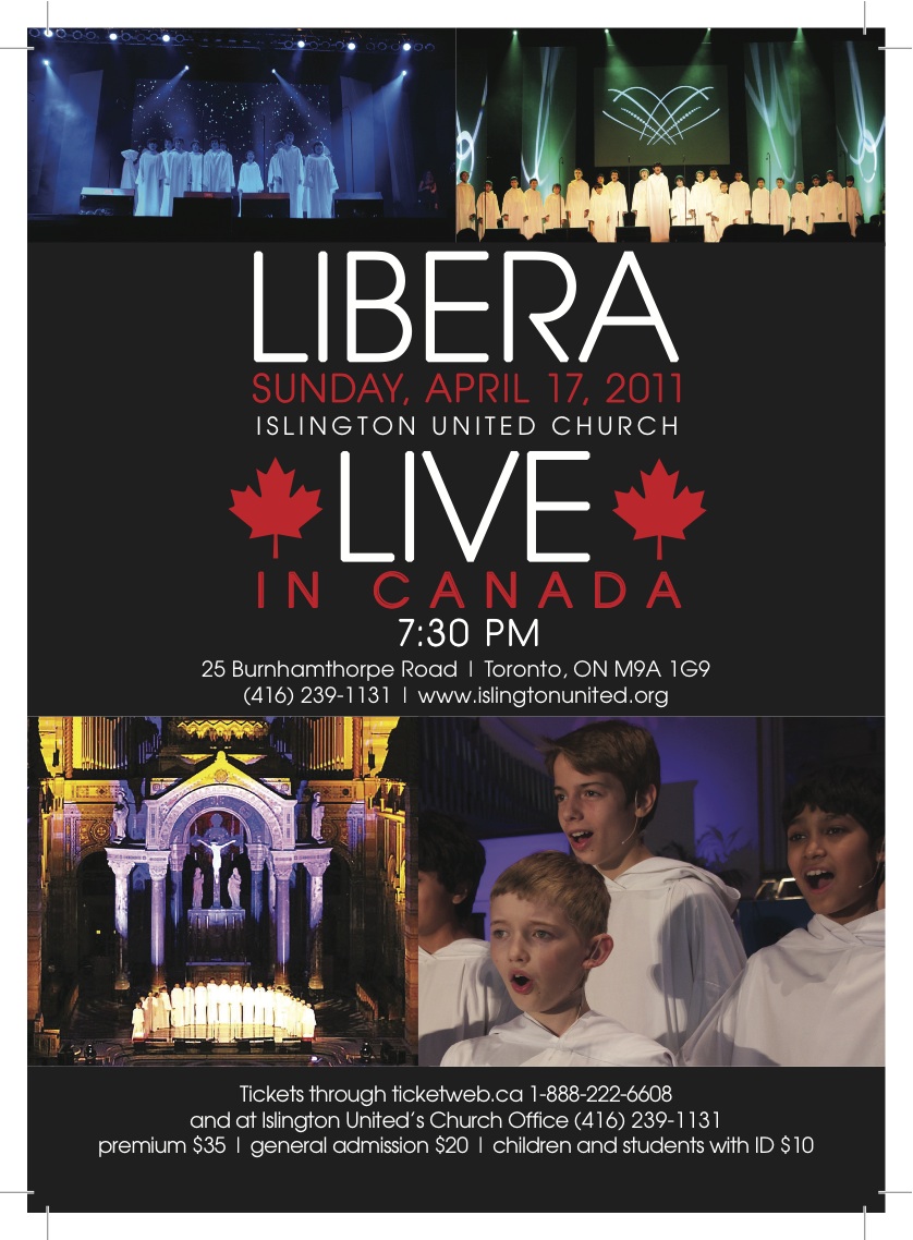 Toronto, Canada2 — concert poster