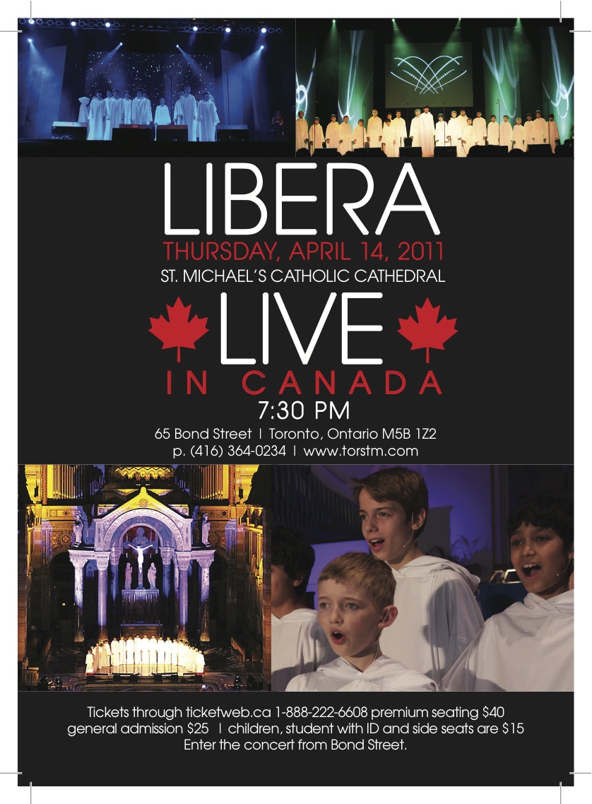 Toronto, Canada — concert poster