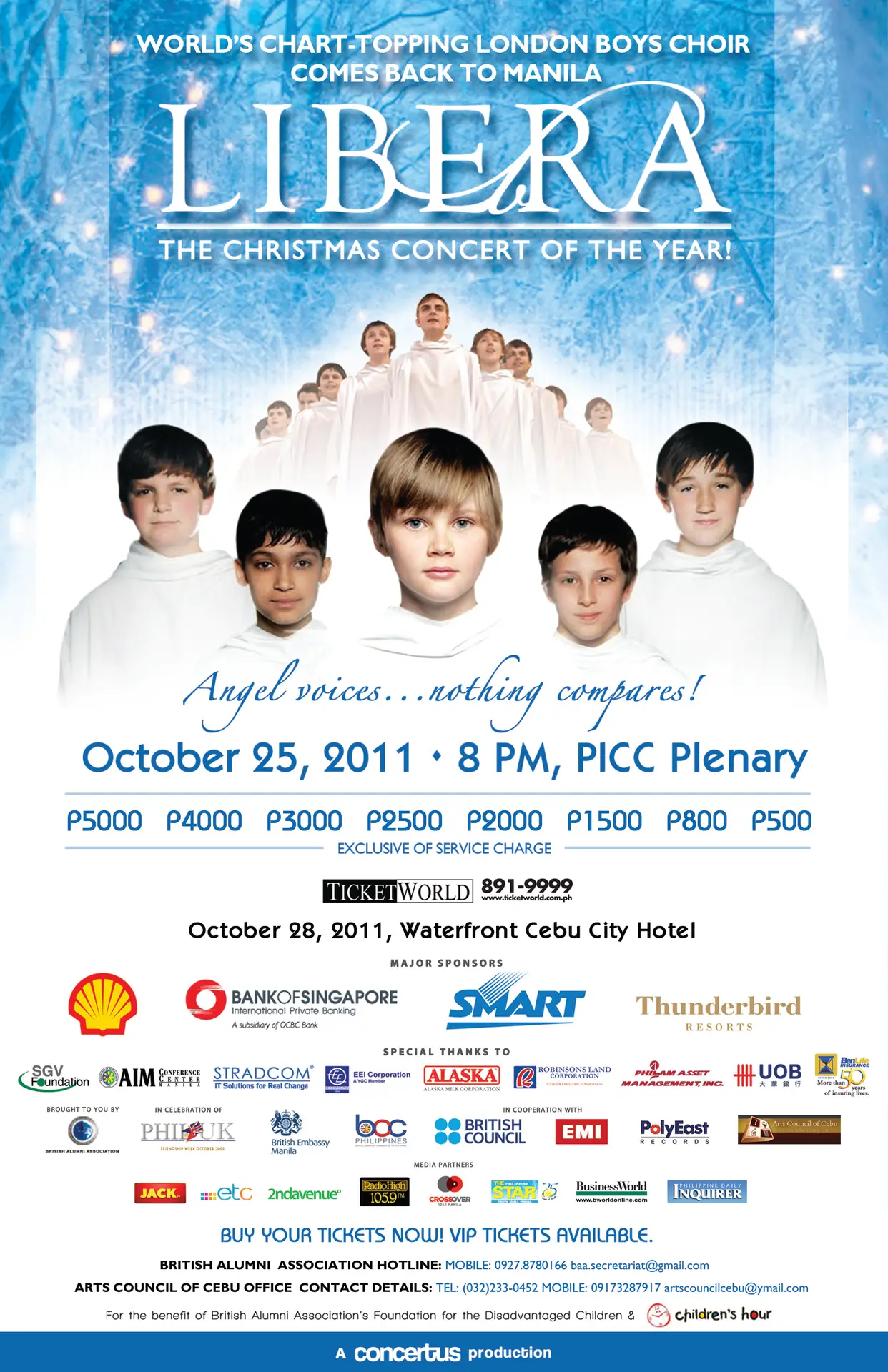 Cebu, Philippines — concert poster