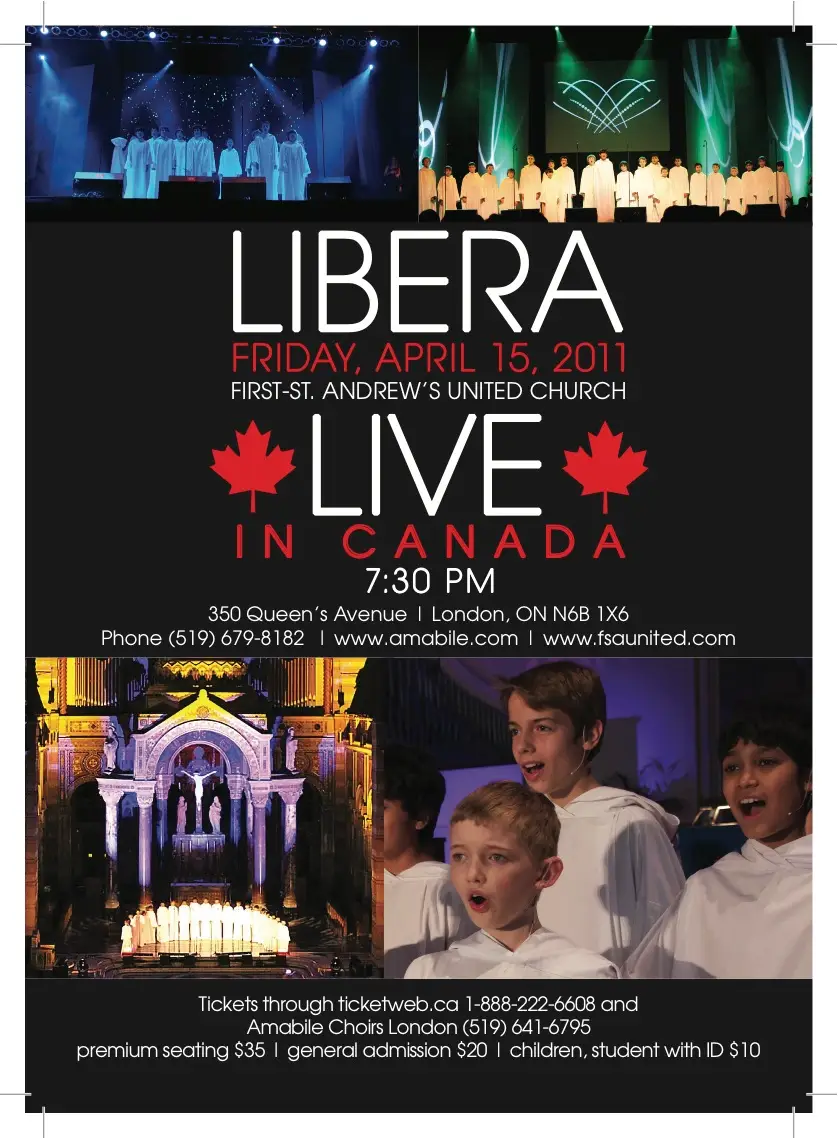 London, Canada — concert poster